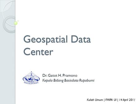 Geospatial Data Center