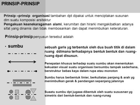 PRINSIP-PRINSIP Prinsip-prinsip penyusun tersebut adalah