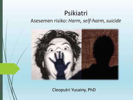 Psikiatri Asesemen risiko: Harm, self-harm, suicide
