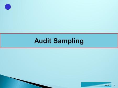 Audit Sampling Sururi.