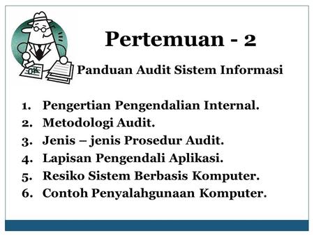 Panduan Audit Sistem Informasi
