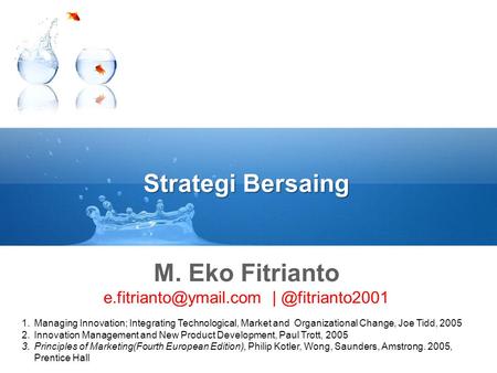 Strategi Bersaing M. Eko Fitrianto 