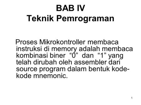 BAB IV Teknik Pemrograman