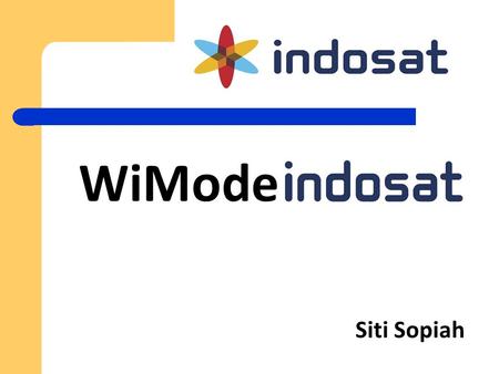 WiMode Siti Sopiah.
