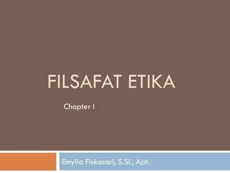 Emylia Fiskasari, S.Si., Apt.