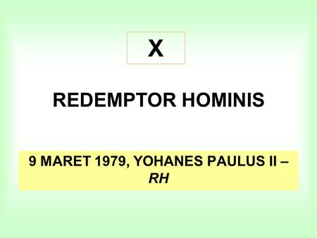 9 MARET 1979, YOHANES PAULUS II – RH