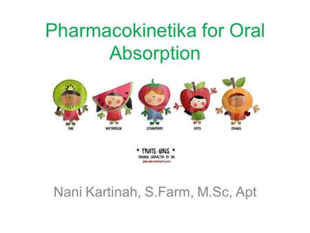 Pharmacokinetika for Oral Absorption