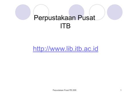 Perpustakaan Pusat ITB