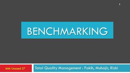 Total Quality Management : Fakih, Muhajir, Rizki