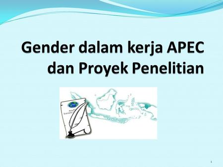 Gender dalam kerja APEC dan Proyek Penelitian