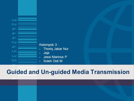 Guided and Un-guided Media Transmission