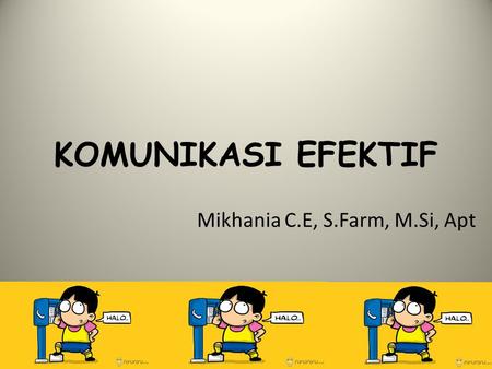 Mikhania C.E, S.Farm, M.Si, Apt