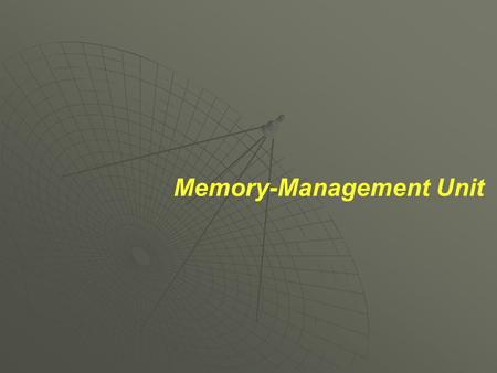 Memory-Management Unit