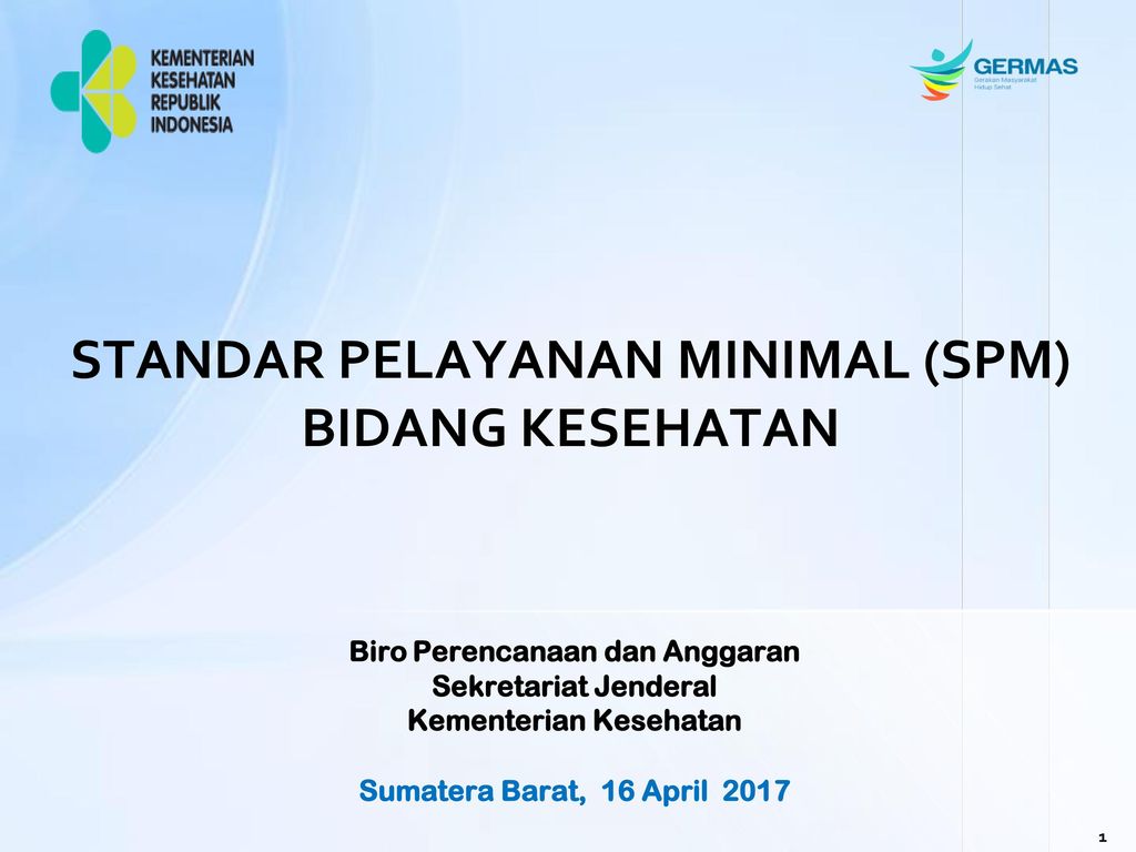 Standar Pelayanan Minimal Spm Bidang Kesehatan Ppt Download