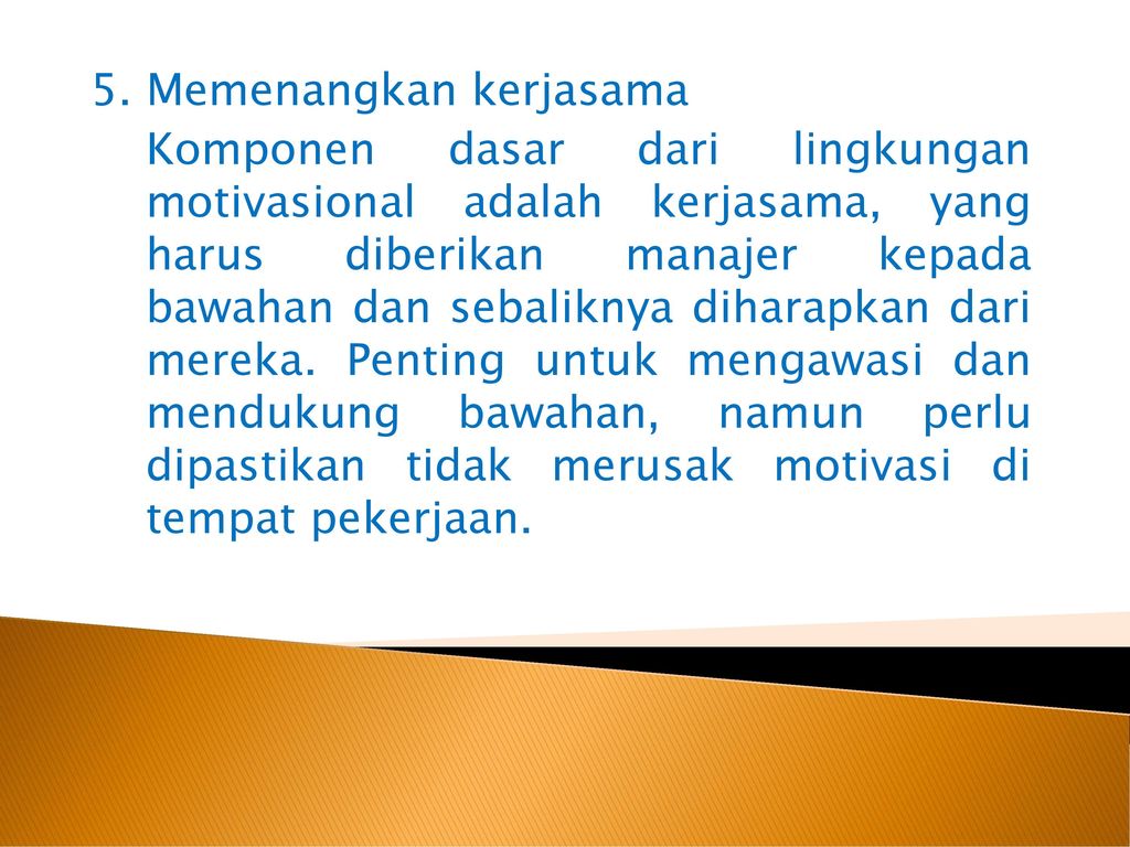 MOTIVASI KERJA Ppt Download