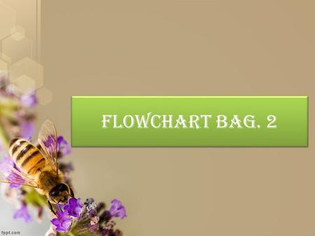 Flowchart Bag. 2 Dalam suatu program perulangan dan percabangan begitu penting utk menyusun program yg ingin dbuat.