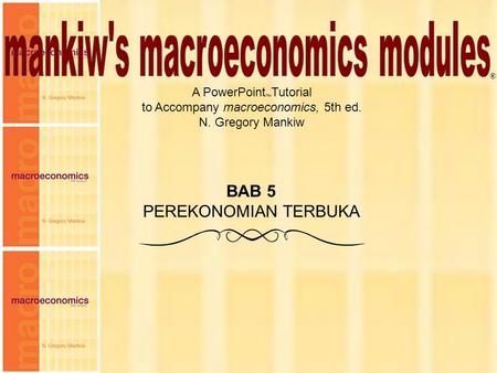 mankiw's macroeconomics modules