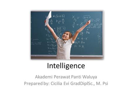 Intelligence Akademi Perawat Panti Waluya