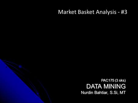 Market Basket Analysis - #3