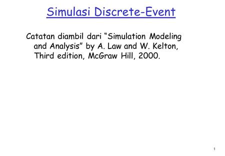 Simulasi Discrete-Event