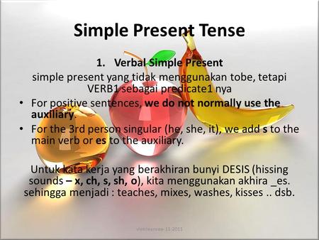 Simple Present Tense Verbal Simple Present
