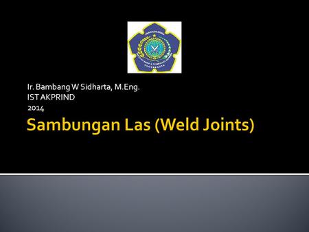 Sambungan Las (Weld Joints)