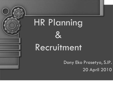 HR Planning & Recruitment