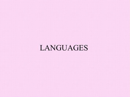 LANGUAGES.