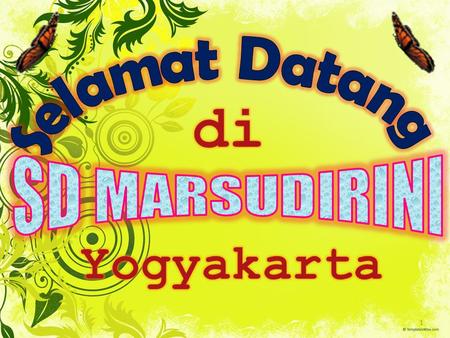 Selamat Datang di SD MARSUDIRINI Yogyakarta.