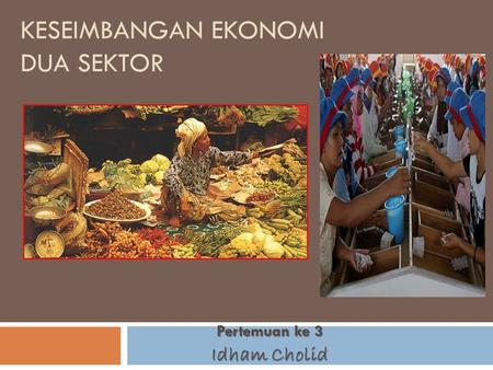 Keseimbangan ekonomi dua sektor