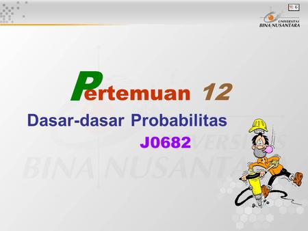 Dasar-dasar Probabilitas J0682