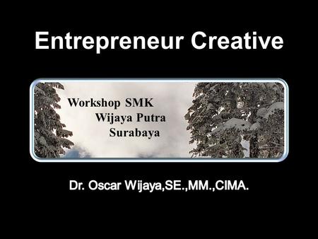 Workshop SMK Wijaya Putra Surabaya. Setengah penuh atau setengah kosong?