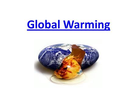Global Warming.