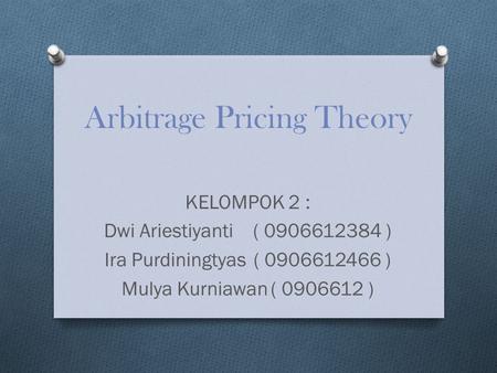 Pengertian Arbitrage Arbitrage (Arbitrase) merupakan pembelian dan penjualan berkesinambungan dari sekuritas pada dua harga yang berbeda di dua pasar yang.