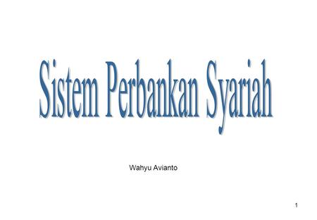 Sistem Perbankan Syariah