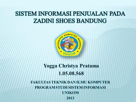 Sistem Informasi Penjualan Pada Zadini Shoes Bandung