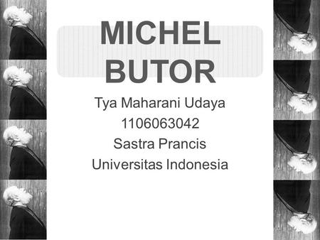 Tya Maharani Udaya Sastra Prancis Universitas Indonesia