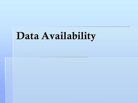 Data Availability.