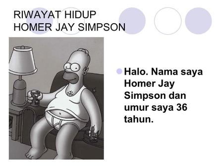 RIWAYAT HIDUP HOMER JAY SIMPSON