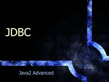 JDBC Java2 Advanced.