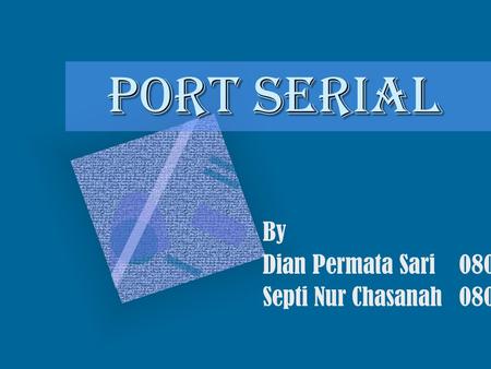 By Dian Permata Sari Septi Nur Chasanah