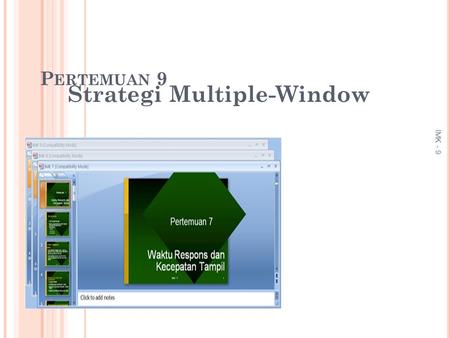 Strategi Multiple-Window