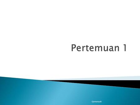 Qomariyah.  Artificial intelligence  Dari beberapa perspektif, AI dapat di pandang sebagai : 1. Perspektif kecerdasan : bagaimana membuat mesin yang.