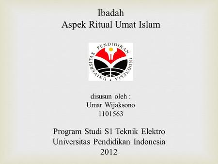 Aspek Ritual Umat Islam