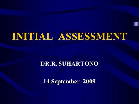 DR.R. SUHARTONO 14 September 2009