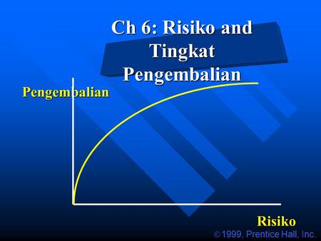 Ch 6: Risiko and Tingkat Pengembalian