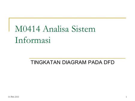 M0414 Analisa Sistem Informasi