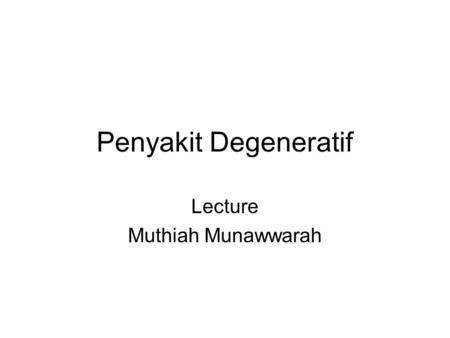 Lecture Muthiah Munawwarah