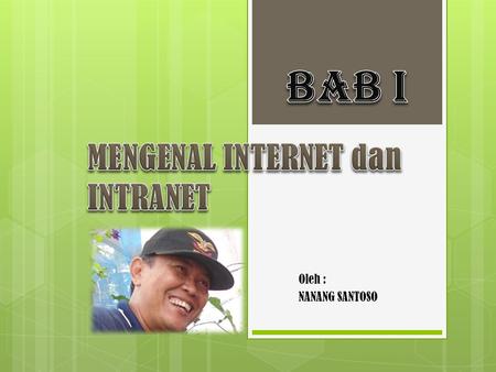 MENGENAL INTERNET dan INTRANET