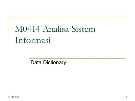 M0414 Analisa Sistem Informasi